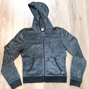 Max Studio Velour Jacket Hoodie M